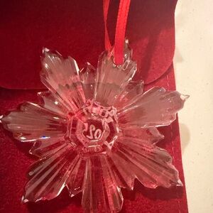 Baccarat 2025 edition Crystal Snowflake Ornament
